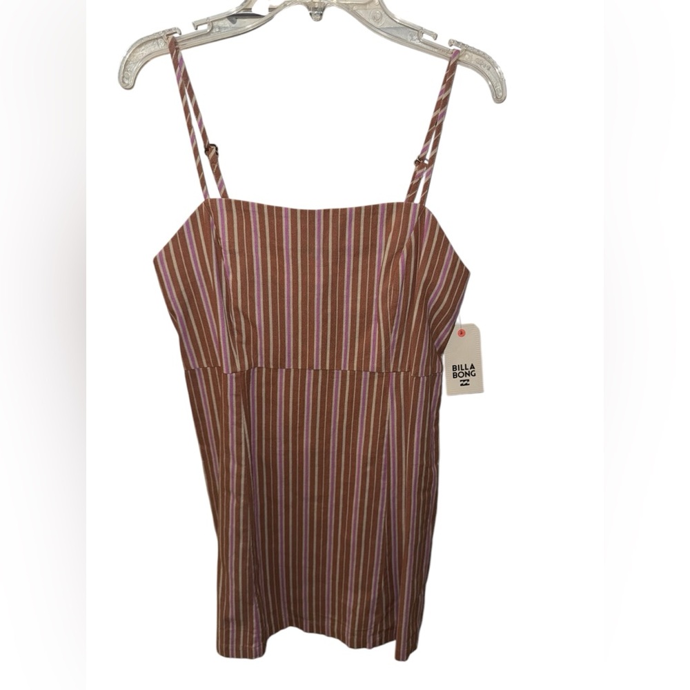 Billabong Brown Striped Women's Top